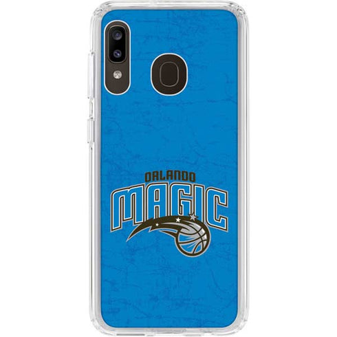 NBA Orlando Magic Blue Primary Logo Galaxy A20 Clear Case