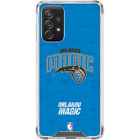 NBA Orlando Magic Blue Primary Logo Galaxy A72 5G Clear Case
