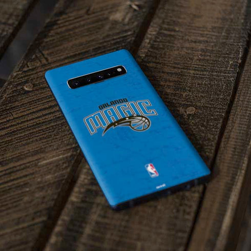 NBA Orlando Magic Blue Primary Logo Galaxy S10 Skin