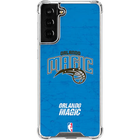 NBA Orlando Magic Blue Primary Logo Galaxy S21 FE Clear Case