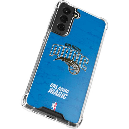 NBA Orlando Magic Blue Primary Logo Galaxy S21 FE Clear Case