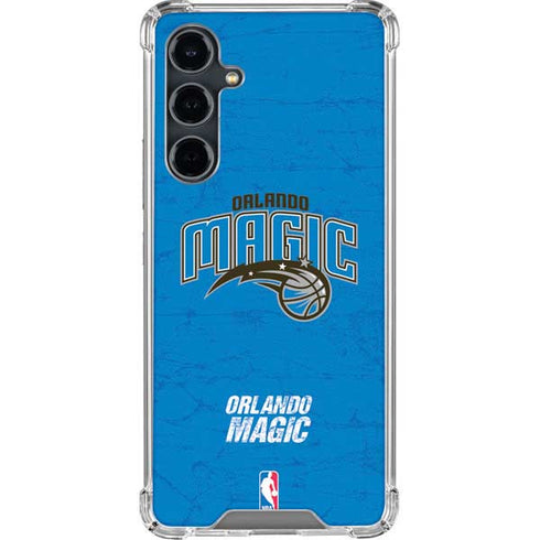 NBA Orlando Magic Blue Primary Logo Galaxy S23 FE Clear Case