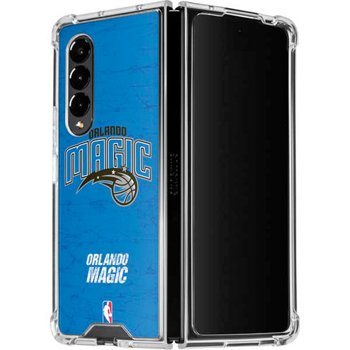NBA Orlando Magic Blue Primary Logo Galaxy Z Fold4 5G Clear Case