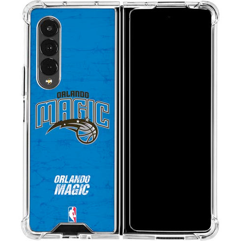 NBA Orlando Magic Blue Primary Logo Galaxy Z Fold4 5G Clear Case