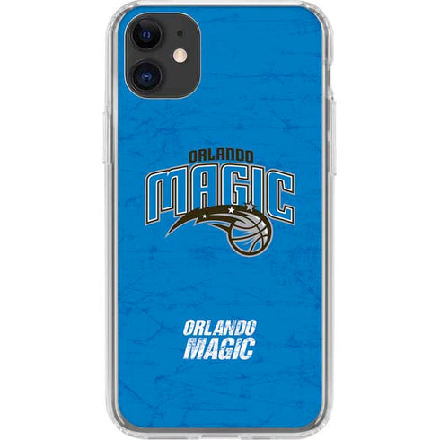 NBA Orlando Magic Blue Primary Logo iPhone 11 Clear Case