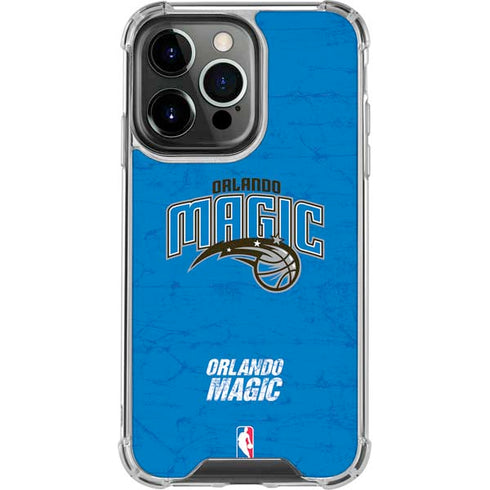 NBA Orlando Magic Blue Primary Logo iPhone 15 Pro Clear Case