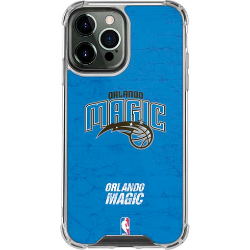 NBA Orlando Magic Blue Primary Logo iPhone 14 Pro Max Clear Case