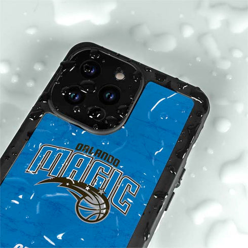 NBA Orlando Magic Blue Primary Logo iPhone 14 Pro Max Waterproof Case