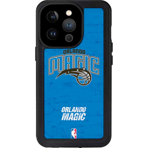NBA Orlando Magic Blue Primary Logo iPhone 14 Pro Waterproof Case