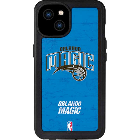 NBA Orlando Magic Blue Primary Logo iPhone 15 Plus Waterproof Case