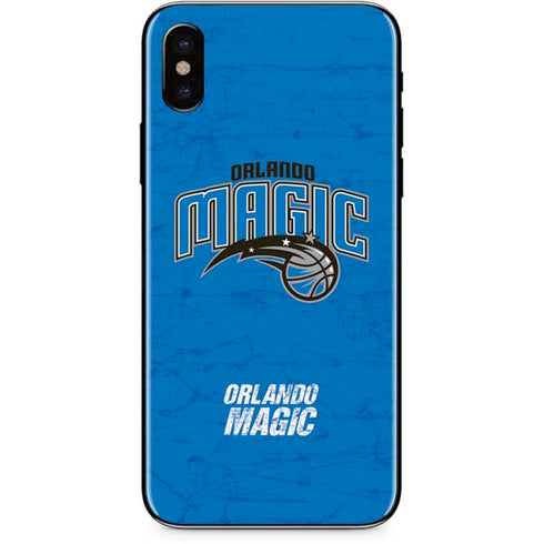 NBA Orlando Magic Blue Primary Logo iPhone XS Skin