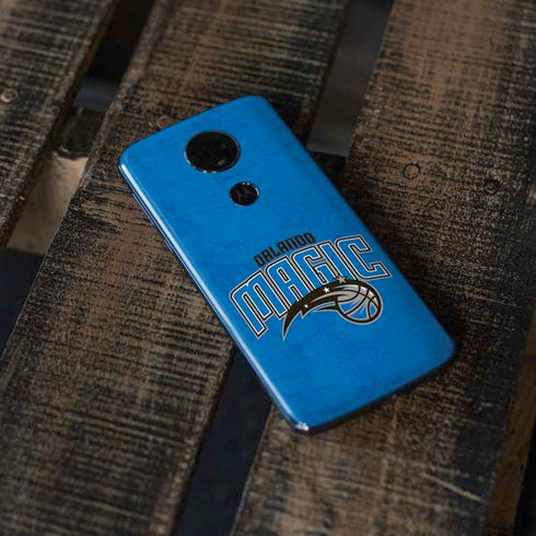 NBA Orlando Magic Blue Primary Logo Moto E5 Plus Skin
