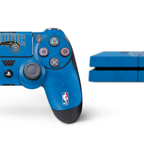 NBA Orlando Magic Blue Primary Logo PS4 Console and Controller Bundle Skin