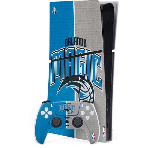 NBA Orlando Magic Canvas PS5 Slim Digital Edition Bundle Skin