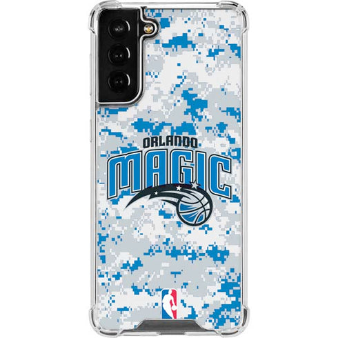 NBA Orlando Magic Digi Camo Galaxy S21 FE Clear Case