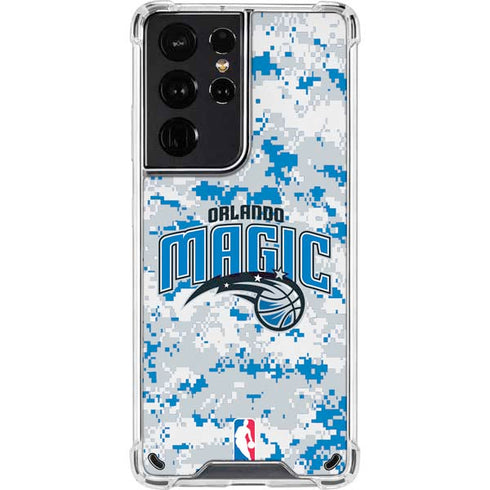 NBA Orlando Magic Digi Camo Galaxy S21 Ultra 5G Clear Case