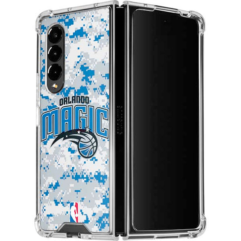 NBA Orlando Magic Digi Camo Galaxy Z Fold4 5G Clear Case