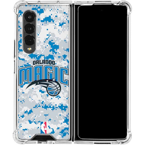 NBA Orlando Magic Digi Camo Galaxy Z Fold4 5G Clear Case