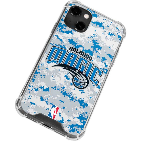 NBA Orlando Magic Digi Camo iPhone 14 Clear Case