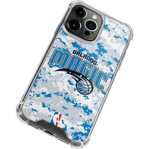 NBA Orlando Magic Digi Camo iPhone 15 Pro Max Clear Case