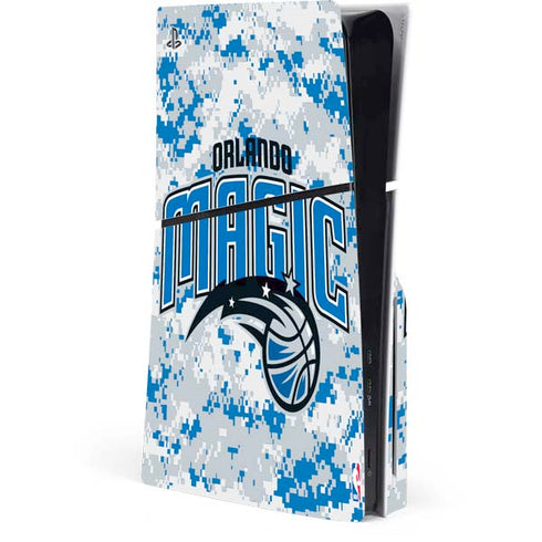 NBA Orlando Magic Digi Camo PS5 Slim Disk Console Skin