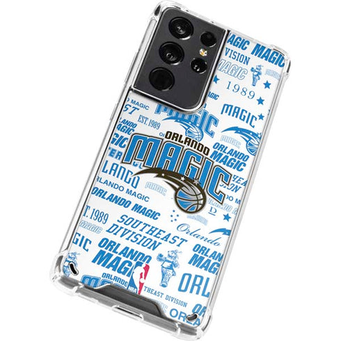 NBA Orlando Magic Historic Blast Galaxy S21 Ultra 5G Clear Case