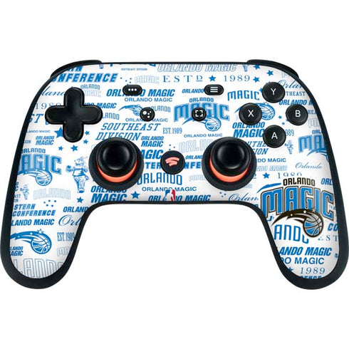 NBA Orlando Magic Historic Blast Google Stadia Controller Skin