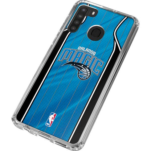 NBA Orlando Magic Jersey Galaxy A21 Clear Case