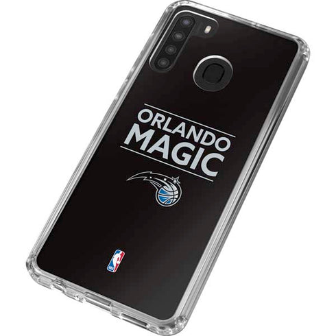 NBA Orlando Magic Standard - Black Galaxy A21 Clear Case