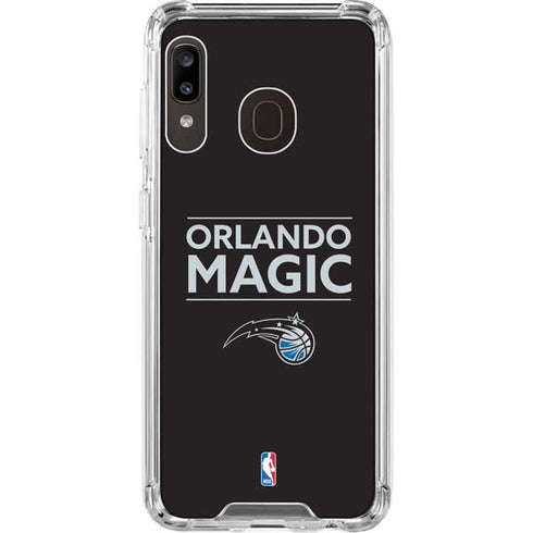 NBA Orlando Magic Standard - Black Galaxy A30 Clear Case