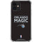 NBA Orlando Magic Standard - Black iPhone 12 Clear Case