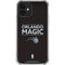 NBA Orlando Magic Standard - Black iPhone 12 Mini Clear Case