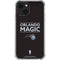 NBA Orlando Magic Standard - Black iPhone 15 Plus Clear Case