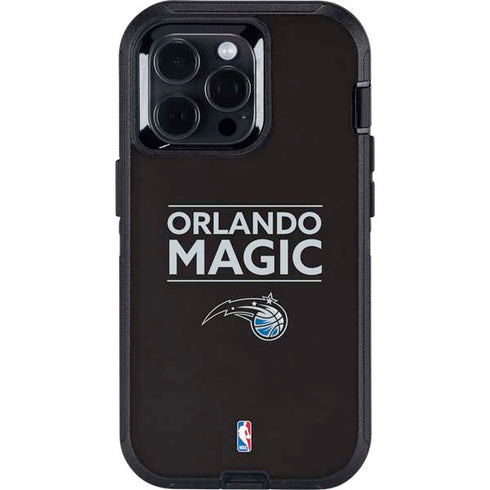 NBA Orlando Magic Standard - Black Otterbox Defender iPhone Skin
