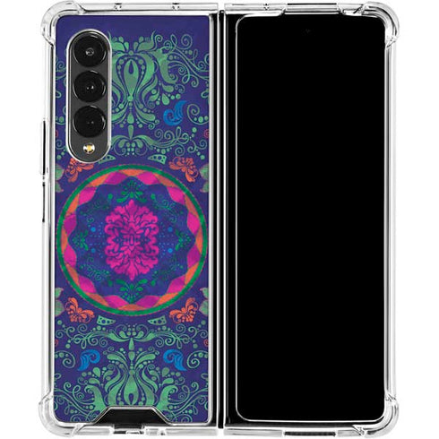 Ornate Swirls Galaxy Z Fold4 5G Clear Case