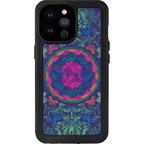 Ornate Swirls iPhone 14 Pro Max Waterproof Case