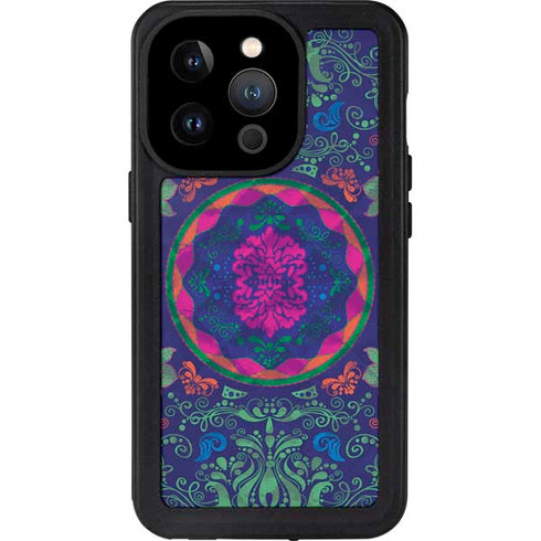 Ornate Swirls iPhone 14 Pro Waterproof Case
