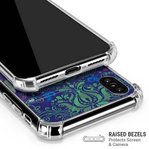Ornate Swirls iPhone XS Max Clear Case