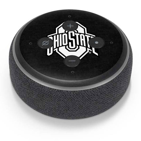 Ohio State University OSU Black Amazon Echo Dot Skin