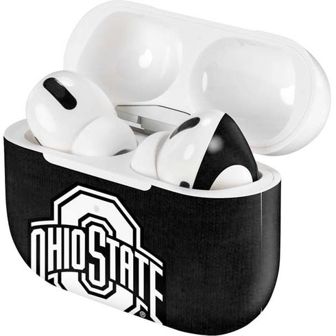 Ohio State University OSU Black Apple AirPods Pro Skin