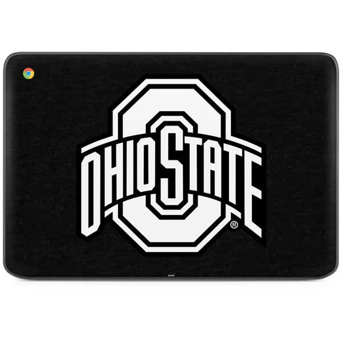 Ohio State University OSU Black HP Chromebook Skin