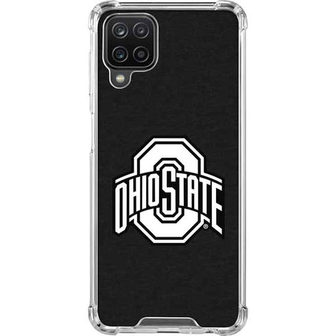Ohio State University OSU Black Galaxy A12 Clear Case