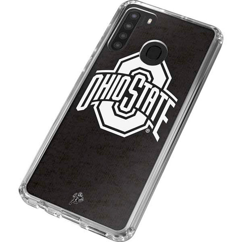 Ohio State University OSU Black Galaxy A21 Clear Case