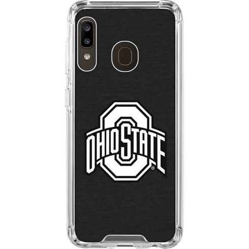 Ohio State University OSU Black Galaxy A30 Clear Case