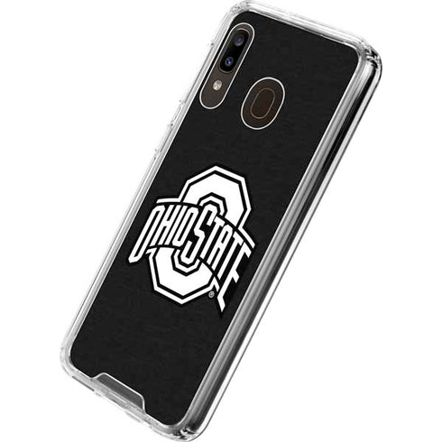 Ohio State University OSU Black Galaxy A30 Clear Case