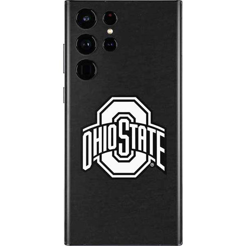 Ohio State University OSU Black Galaxy S22 Ultra Skin