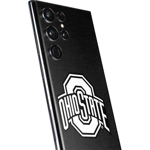 Ohio State University OSU Black Galaxy S22 Ultra Skin