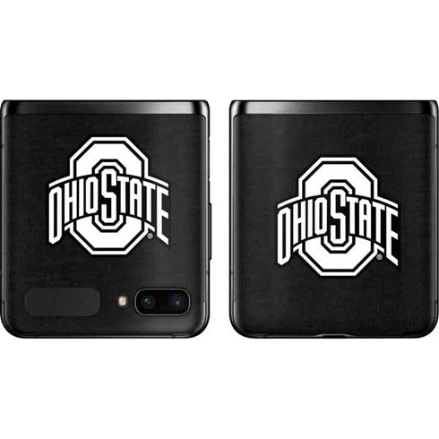 Ohio State University OSU Black Galaxy Z Flip Skin