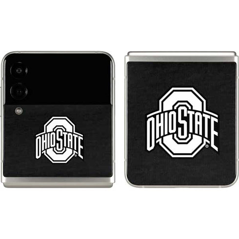 Ohio State University OSU Black Galaxy Z Flip3 5G Skin