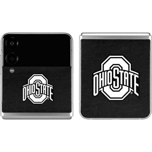 Ohio State University OSU Black Galaxy Z Flip4 5G Skin